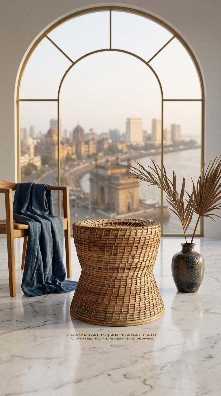 cane ottoman or stool