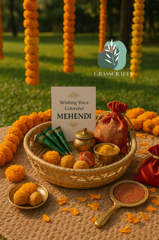 Mehendi Ceremony gift hamper basket