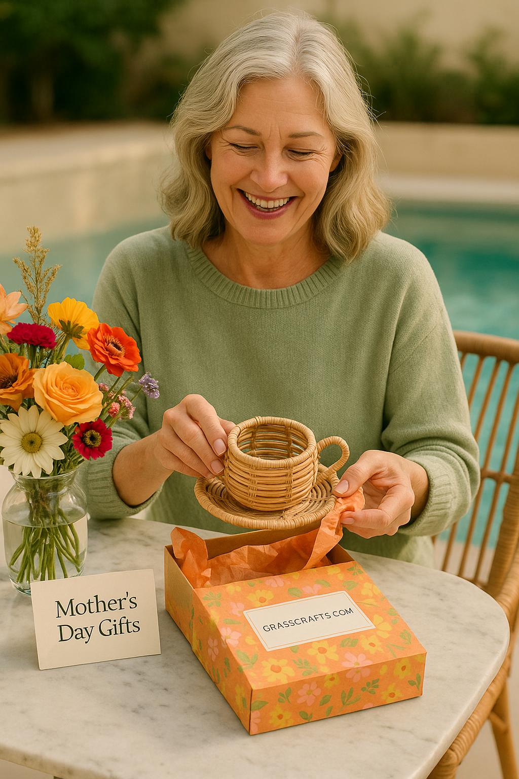 Cane planter, mother's day gift