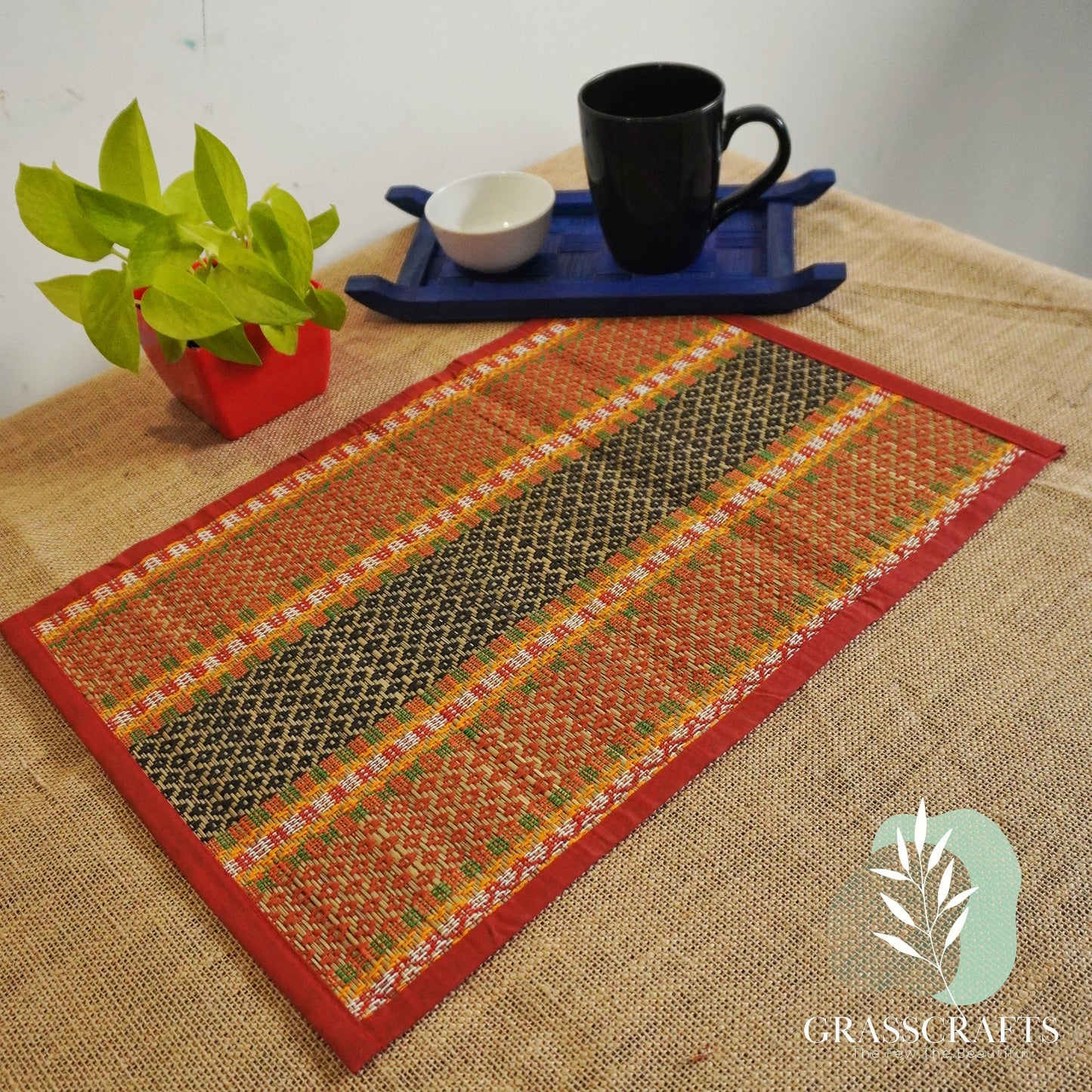 table runner with mats