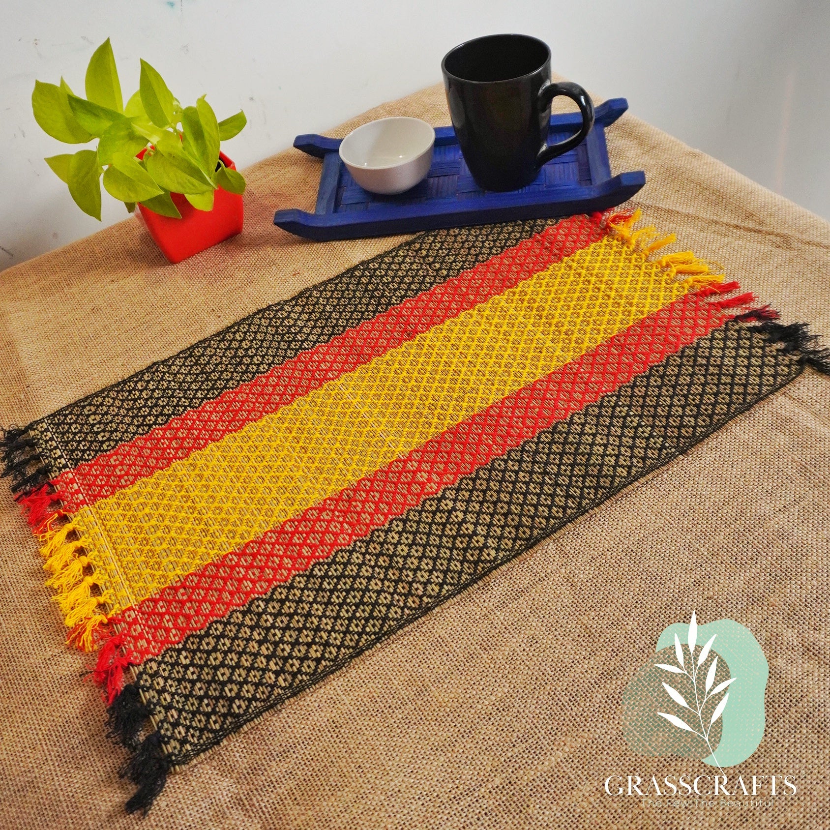 table runner with mats