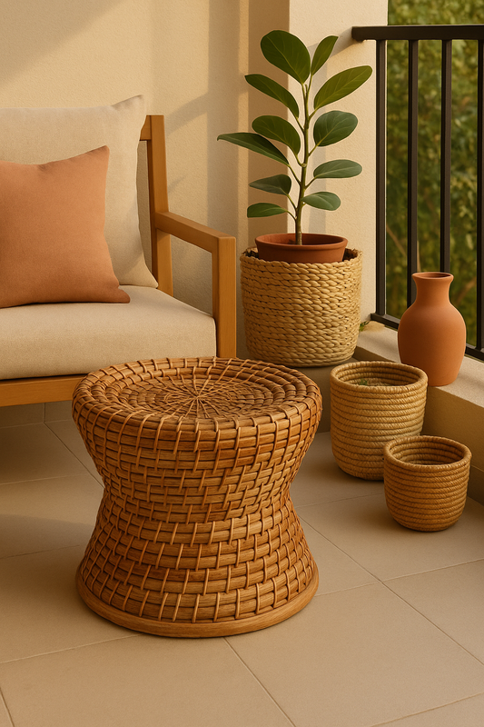 Handwoven Ottomans