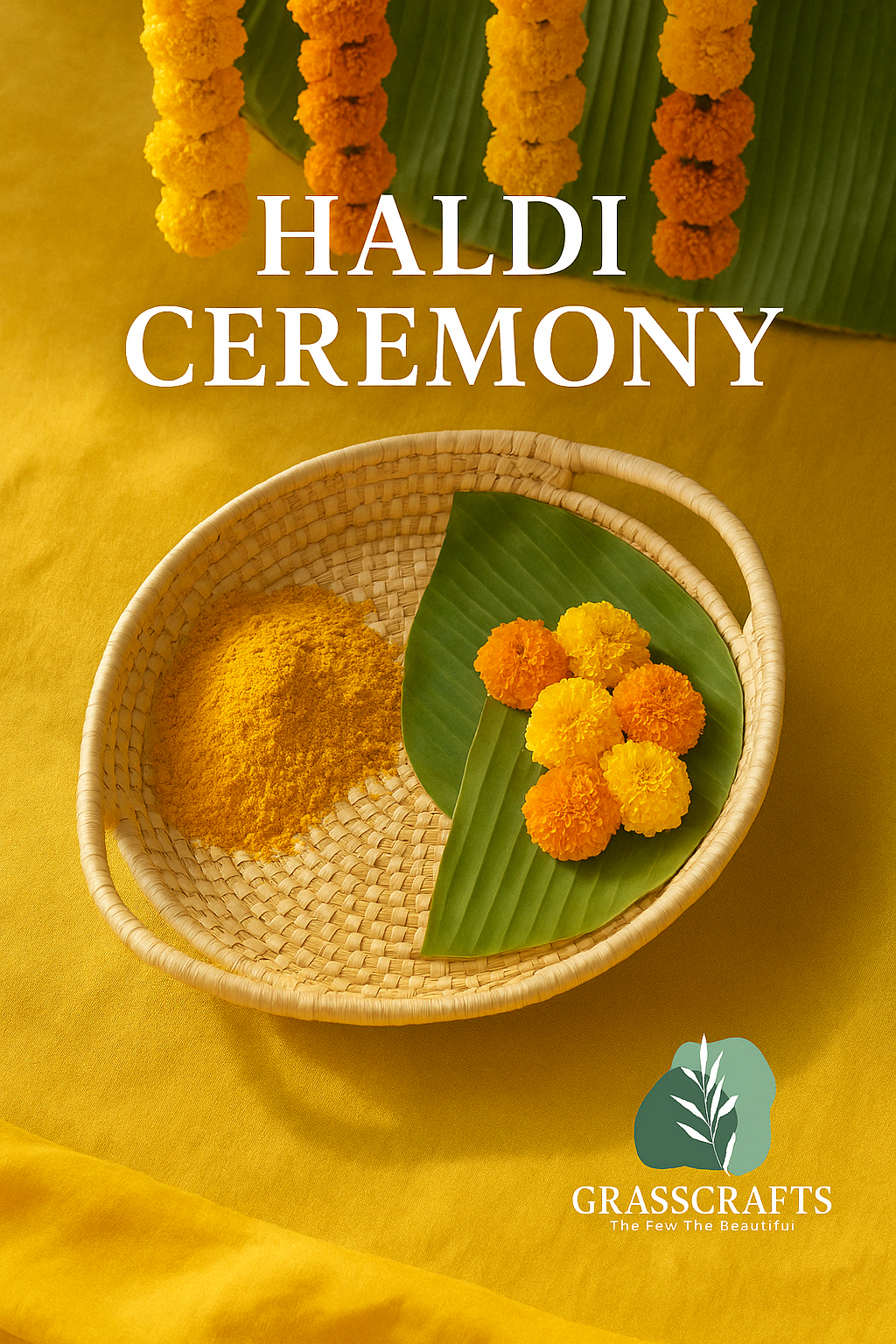 Haldi ceremony gift hamper basket