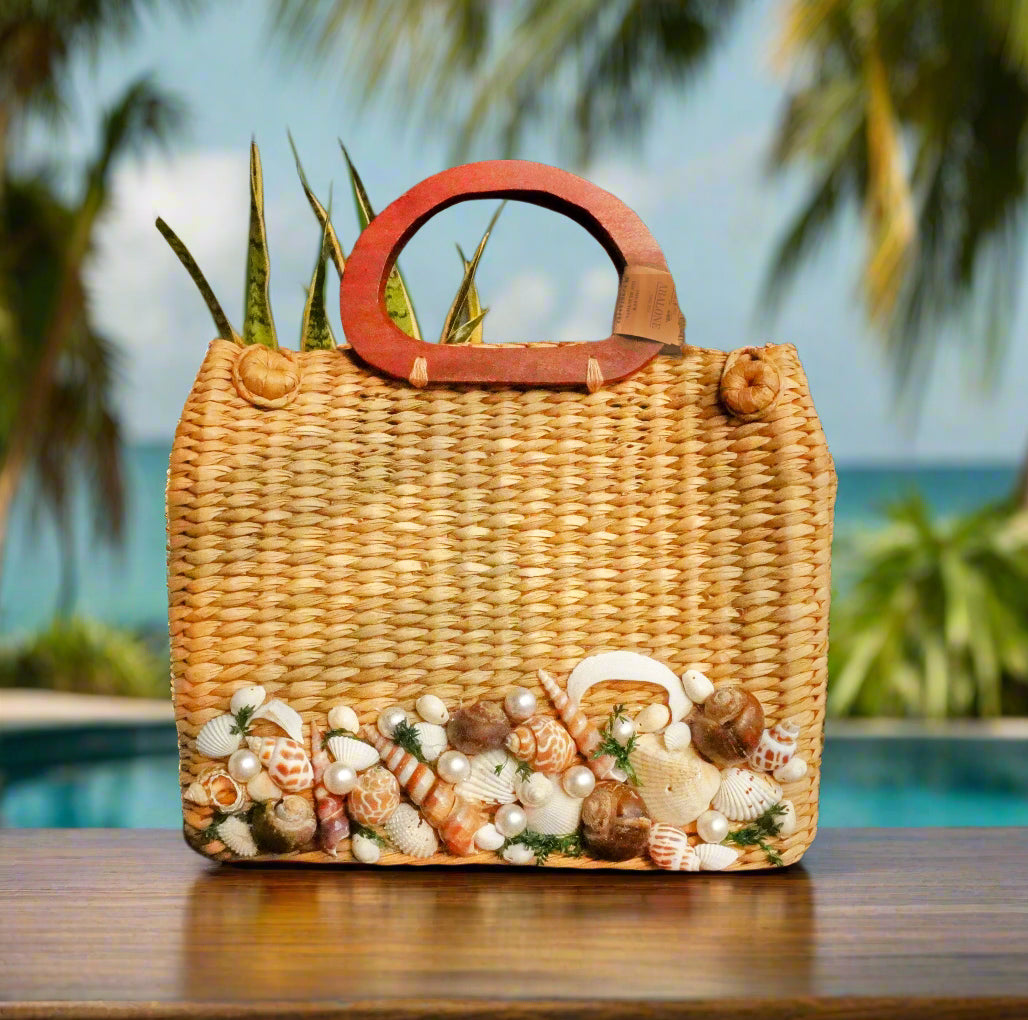 straw beach bag