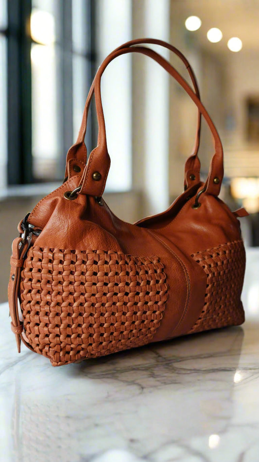 leather shoulder bag