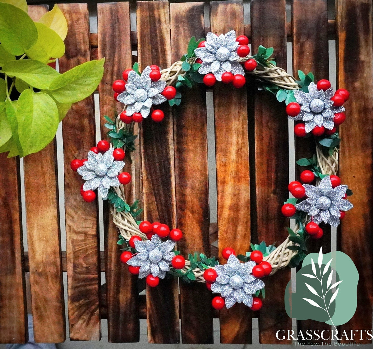 Handmade dry flower wreath – Petite style
