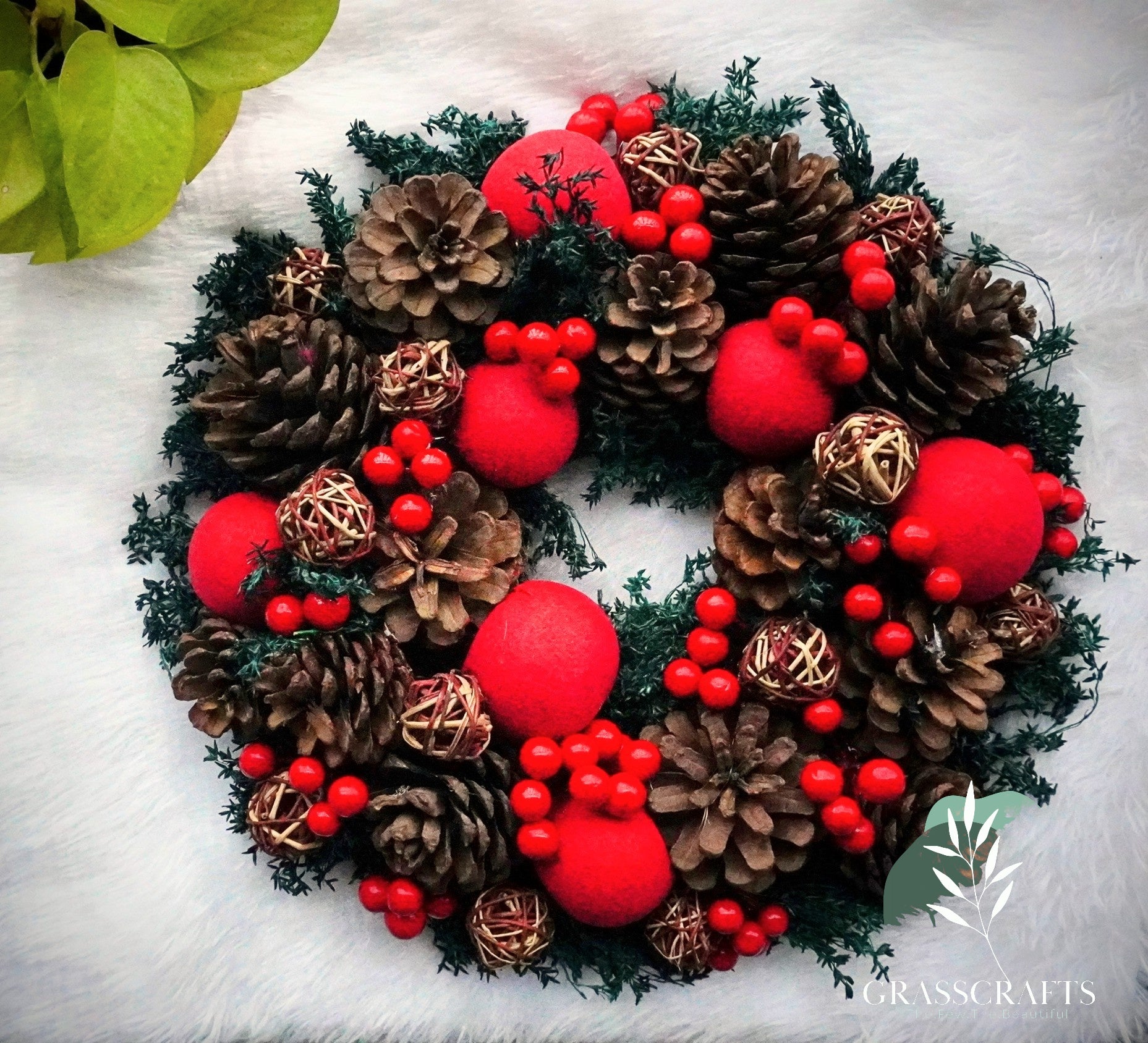 dry flower wreath