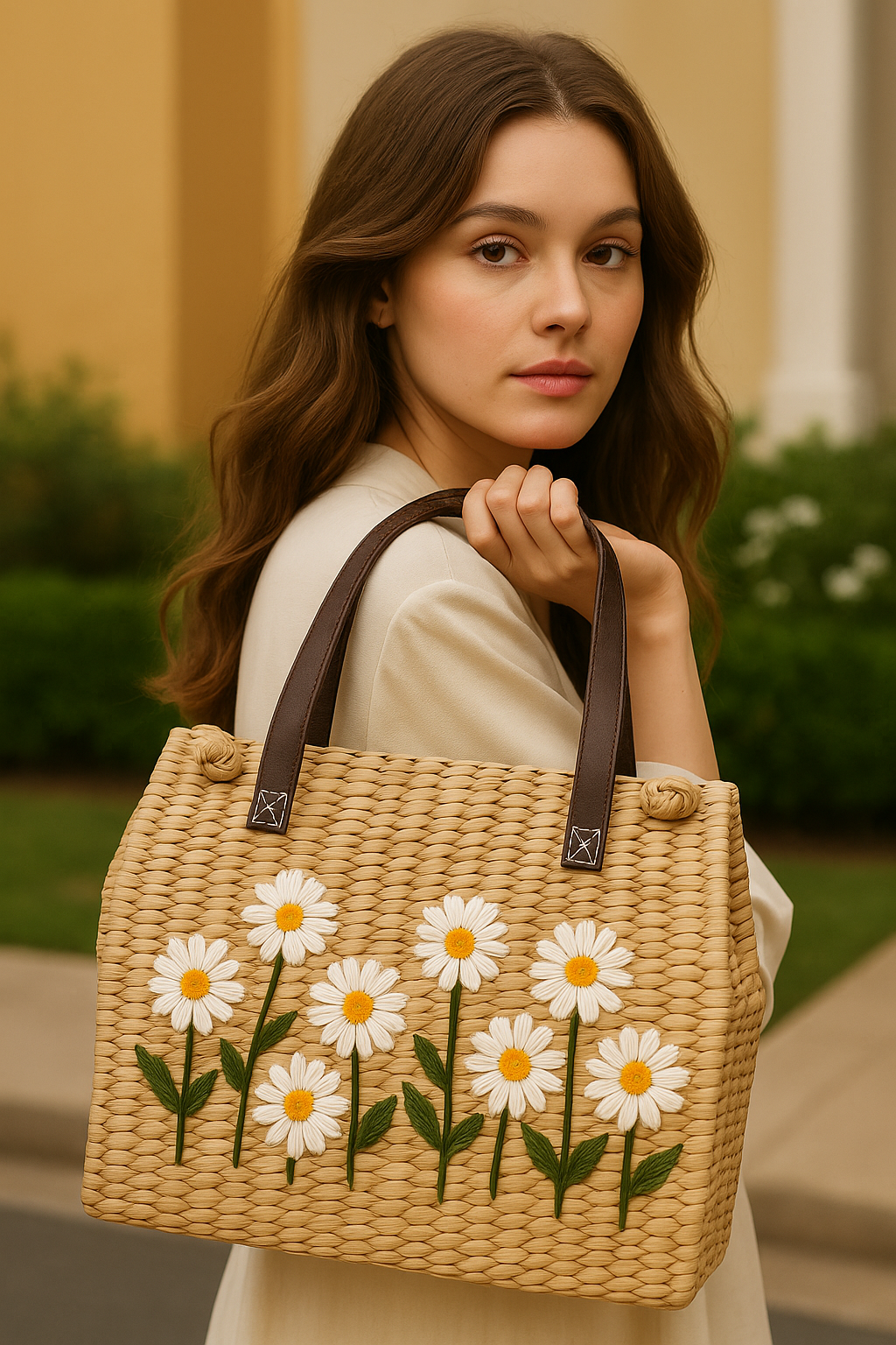 Straw bag