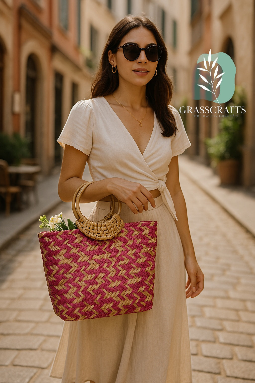 Straw bag