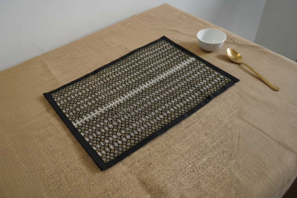 Madurkathi Micro-Diamond Lattice Table Mat – Editorial