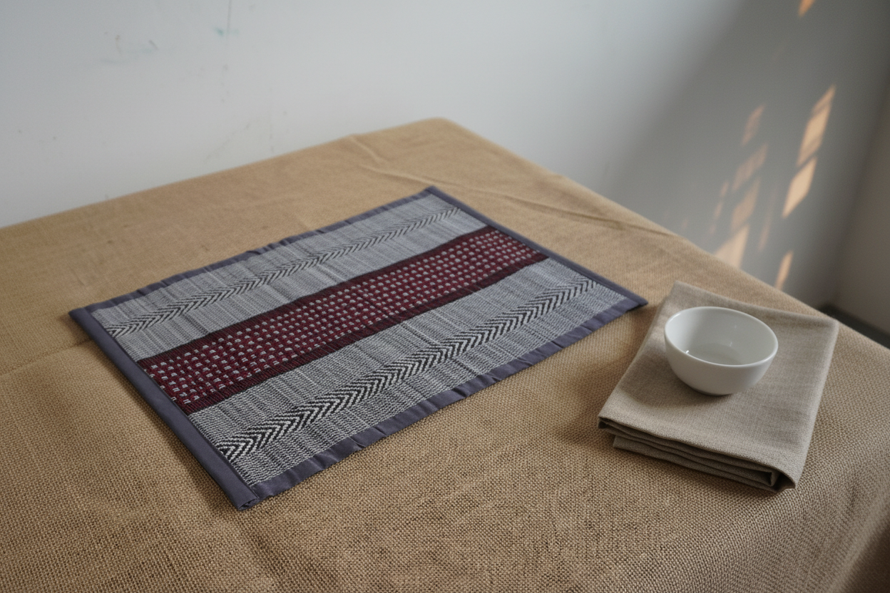 Madurkathi Striped Herringbone Table Mat – Editorial